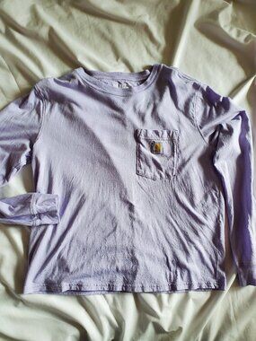 Carhartt lavender sz S long sleeve tee-loose fit